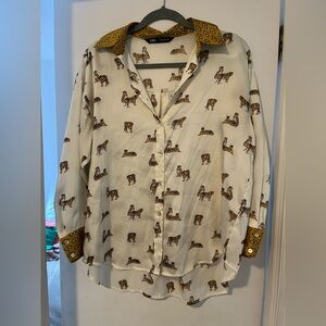 Leopard Zara top